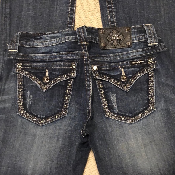 Miss Me Denim - MISS ME LIKE NEW Js5672B2 EMBELLISHED 28x34 JEANS
